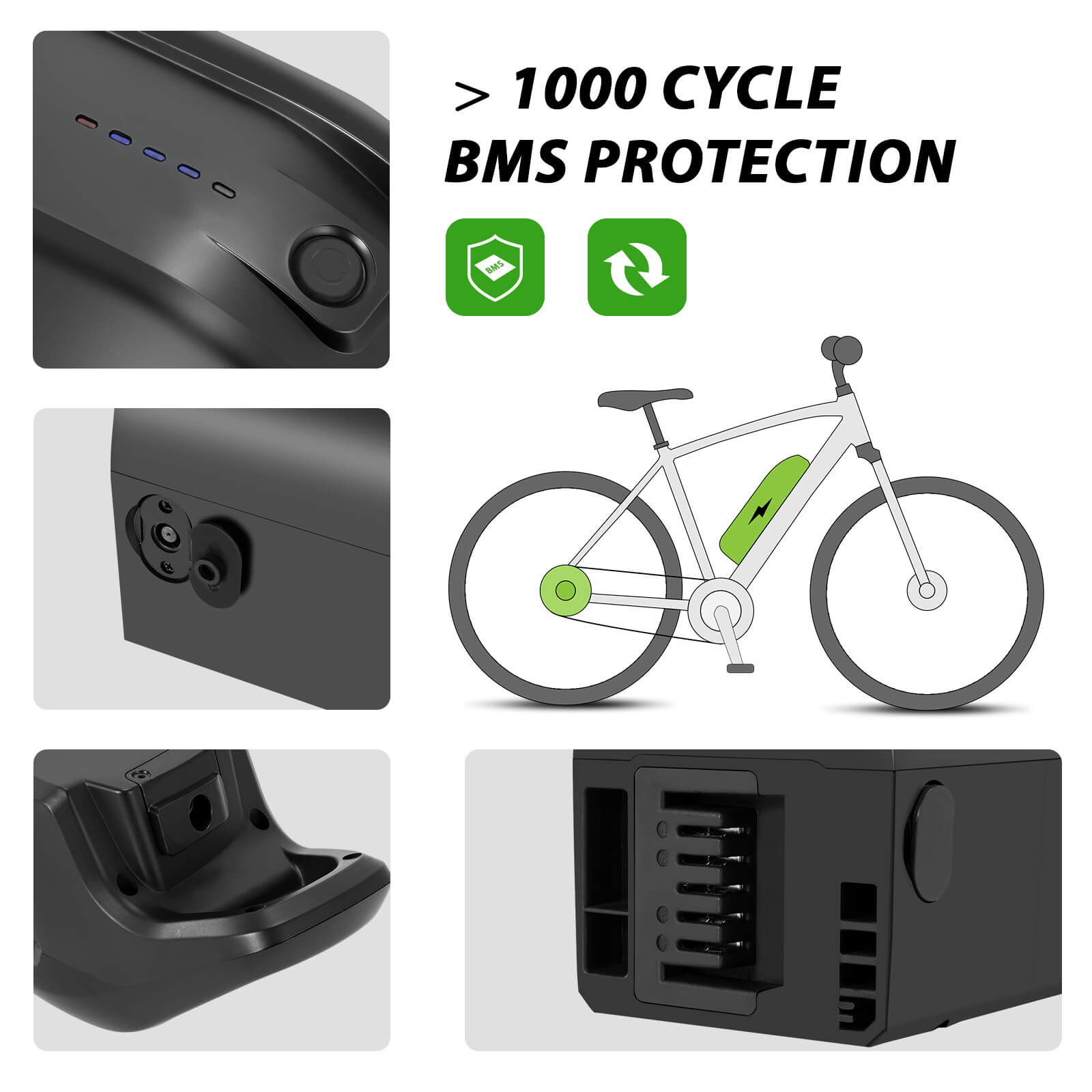 Batterie de rechange 36V 12.8Ah(461Wh) Li-ion Akku CAN-Bus pour tube diagonal Prophete e-Bikes ZZ131