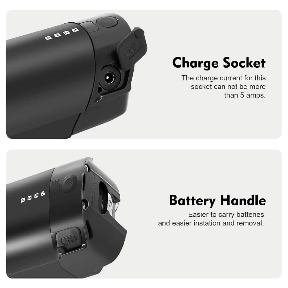 Batteria agli ioni di litio 36V 12.8Ah(474Wh) Intube Accu REENTION EEL-MINI 40 per Telefunken Aufsteiger, Zündapp Z810