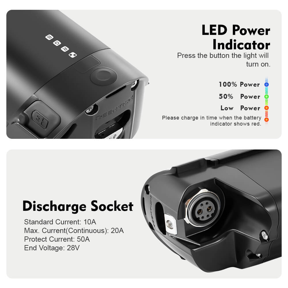 Batteria agli ioni di litio da 36V 13Ah(481Wh) REENTION EEL-PRO 52 Batteria per bici elettrica Zündapp Z808