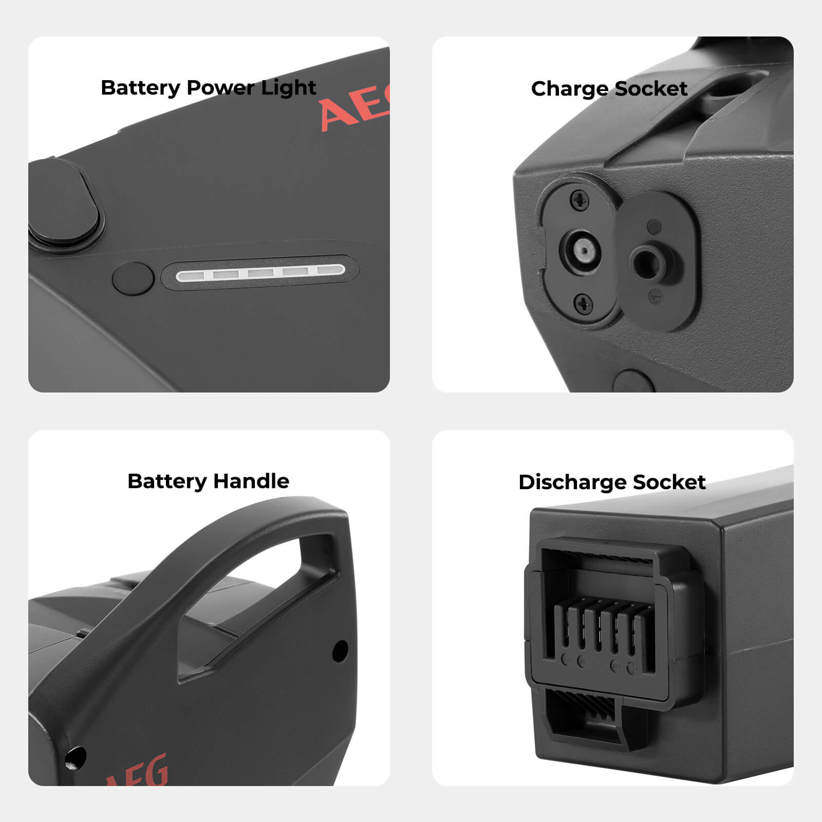36V 16Ah(576Wh) E-Bike Li-ion Battery Replacement Accu AEG Sideclick ZZ234 CAN-Bus without charger for Prophete E-Bikes