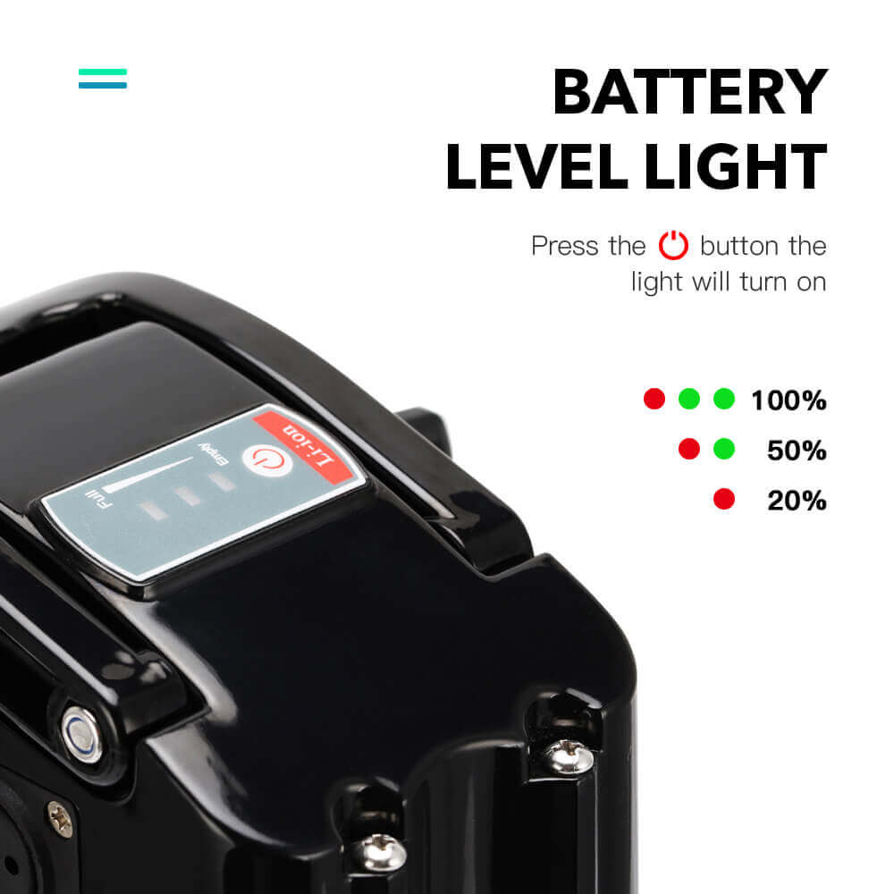 Second-Hand! 36V 10.4Ah E-Bike Seat Tube Battery without Charger SilverFish for MiFa, Rex, Prophete, Aldi, Avocet, Viking, Byocycles, Phylion/XH370-10J, Zhenlong/ZL1010-F