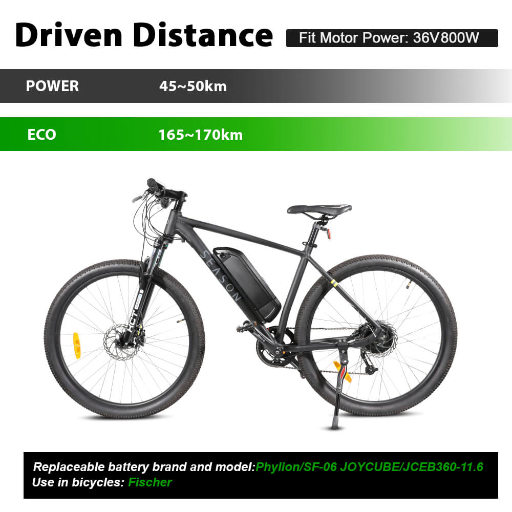 36V 11.6Ah(430Wh)/14Ah(518Wh) Batteria agli ioni di litio originale agli ioni di litio Bicicletta elettrica per Phylion SF-06L JOYCUBE / JCEB360-11.6