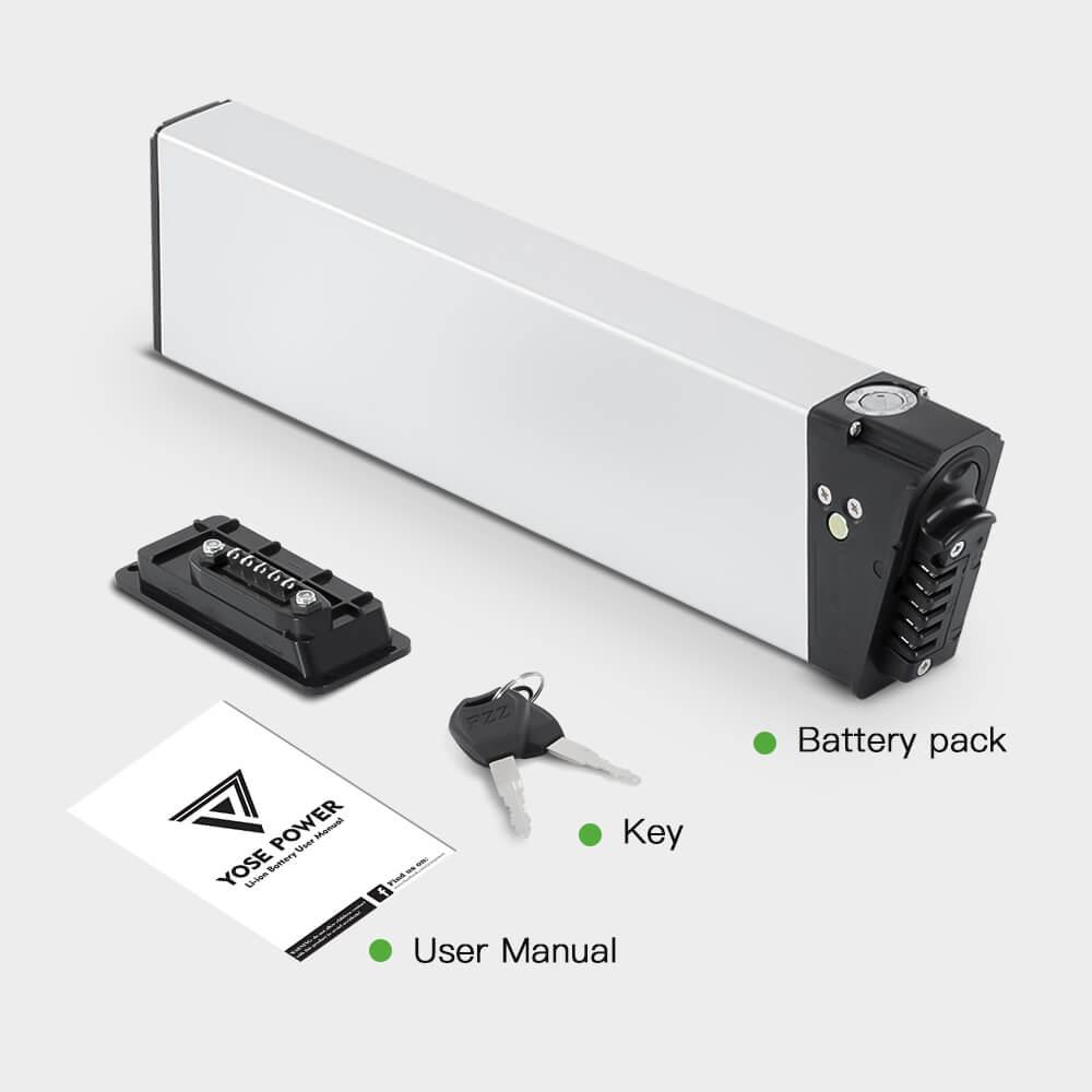 Batería de bicicleta eléctrica plegable InFrame Li-ion Accu DCH006 de 48V 11.6Ah(558Wh) sin cargador para FIIDO M1 Pro / BEZIOR XF200 / Samebike
