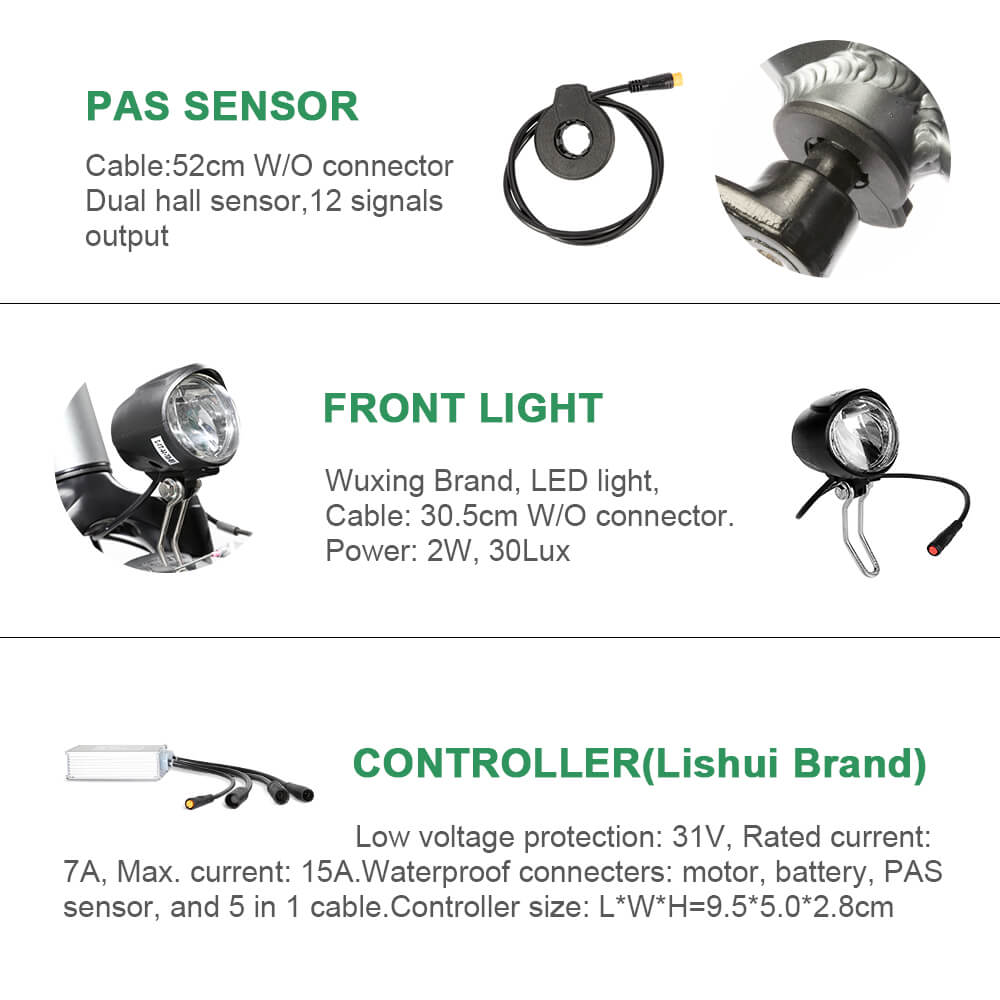 Kit di conversione E-Bike 36V 250W 28"/700C Kit motore anteriore per bicicletta E-Bike Hub Motor in argento senza batteria