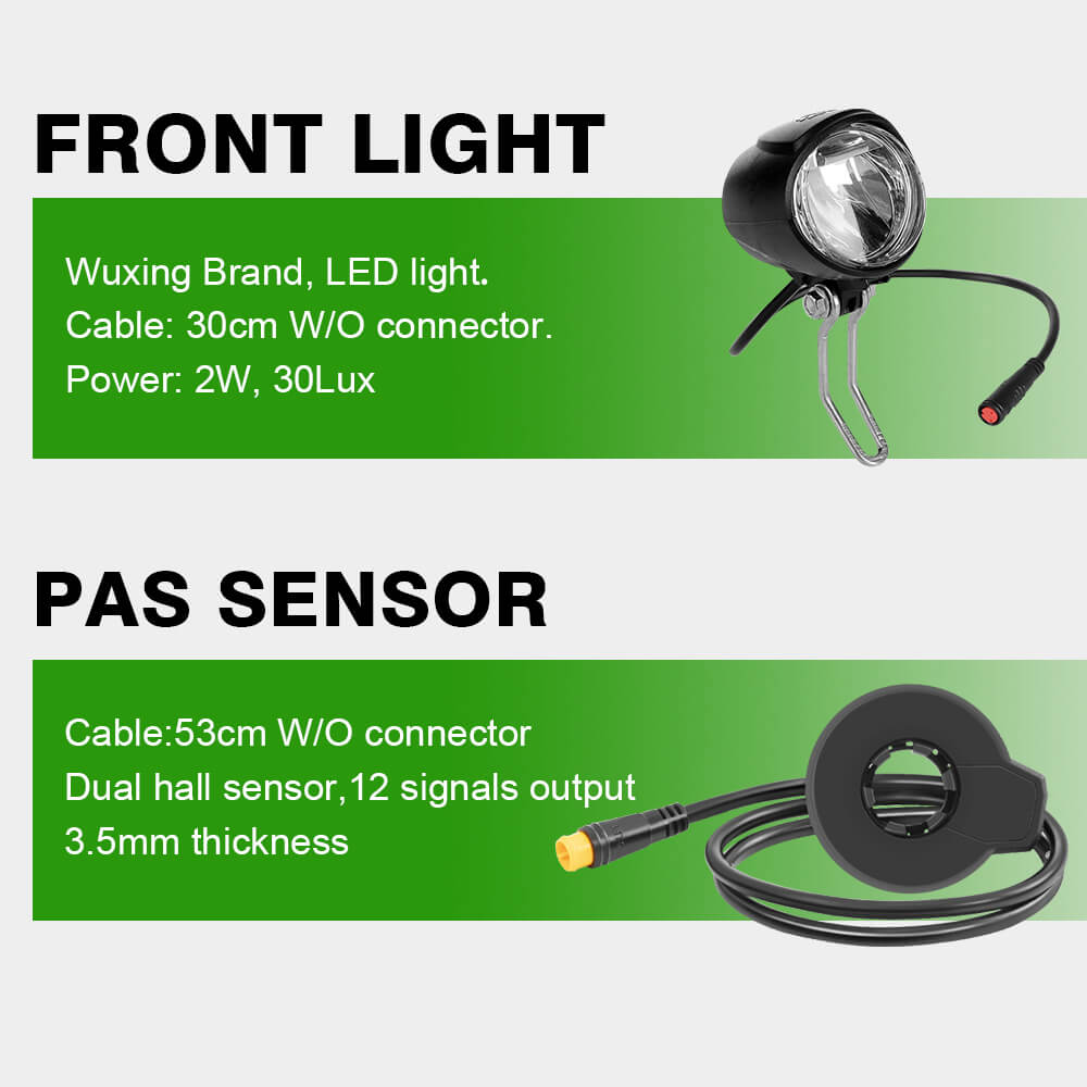 E-Bike Conversion Kit 36V 250W 28"(700C) Front Motor Kit with HL1 36V 18Ah Battery Hub Motor DIY