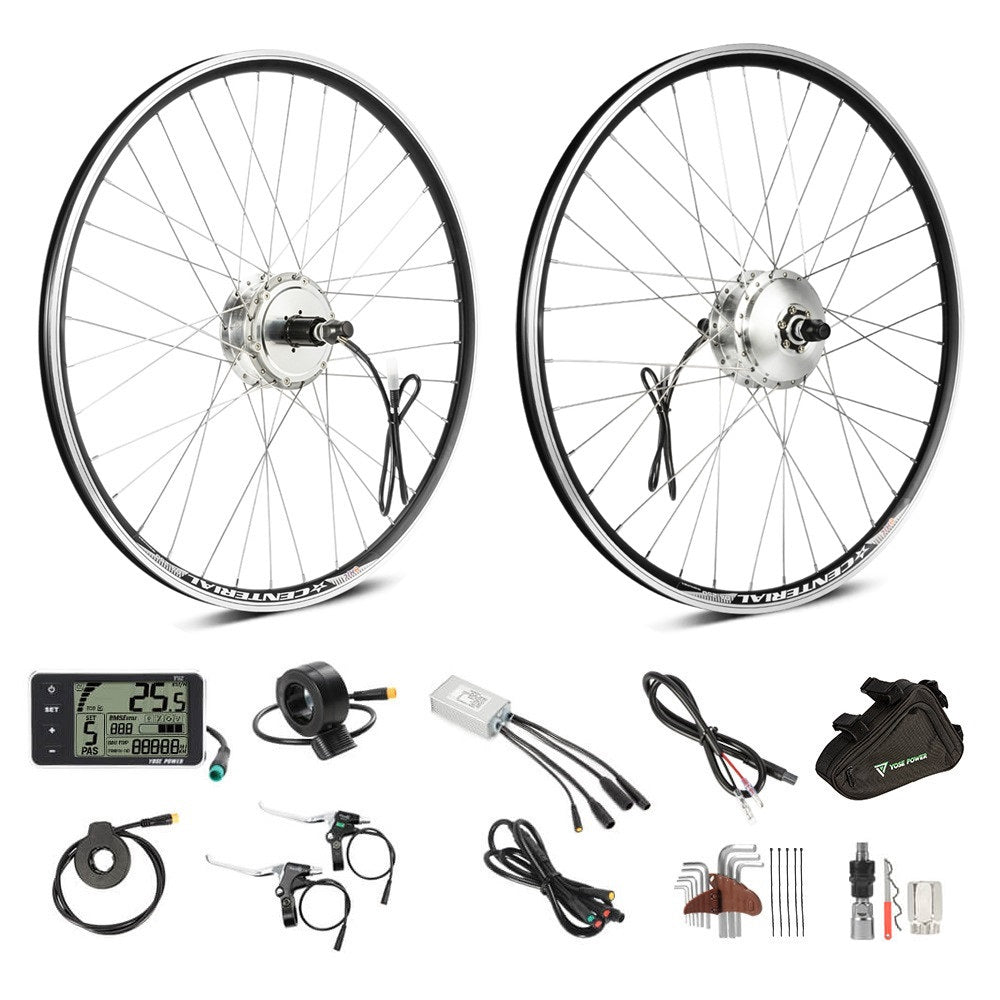 Kit di conversione bici elettrica 36V 350W 27,5" motore a cassetta posteriore kit di conversione motore mozzo bicicletta
