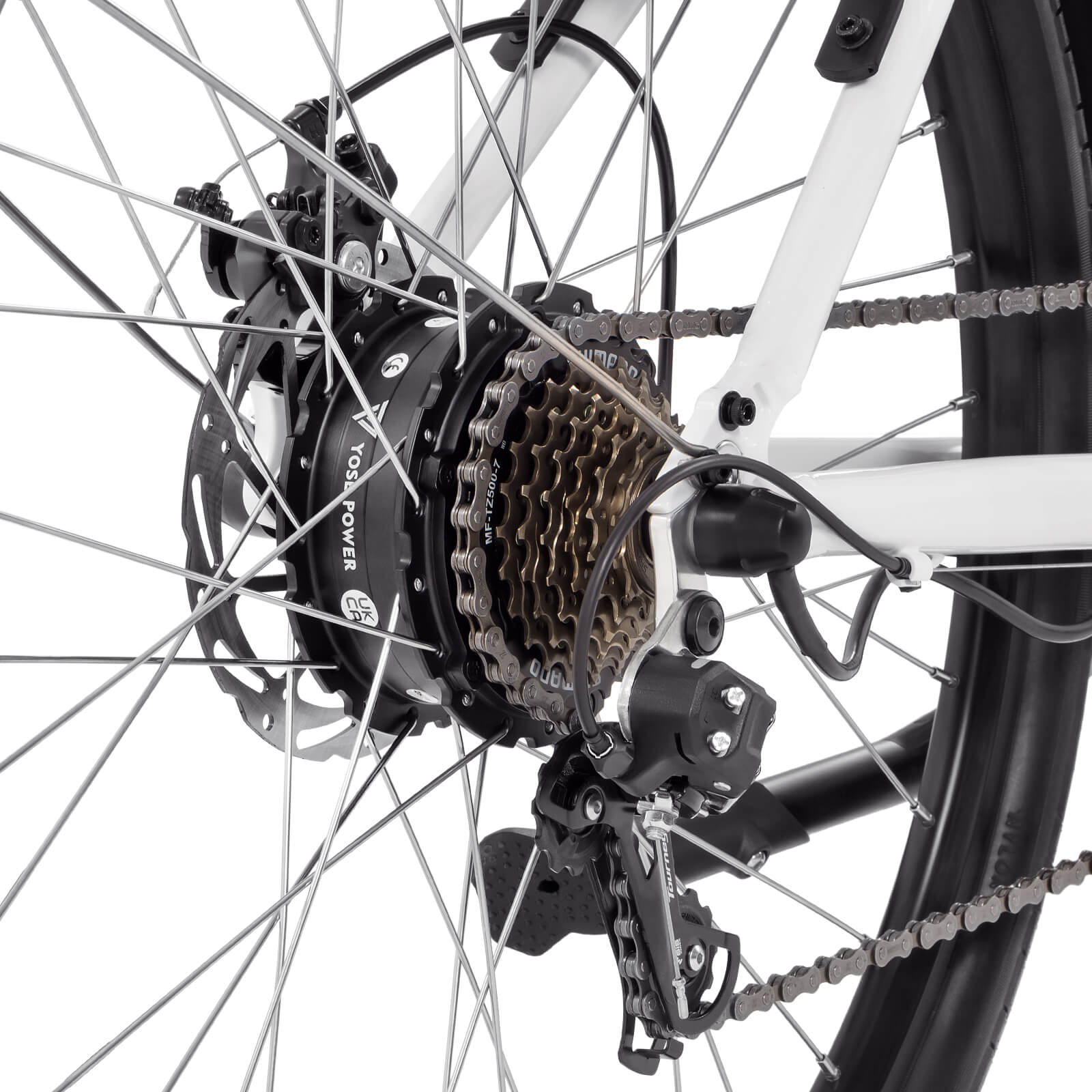 Vélo électrique Yose Power City avec capteur de vitesse Automne A01