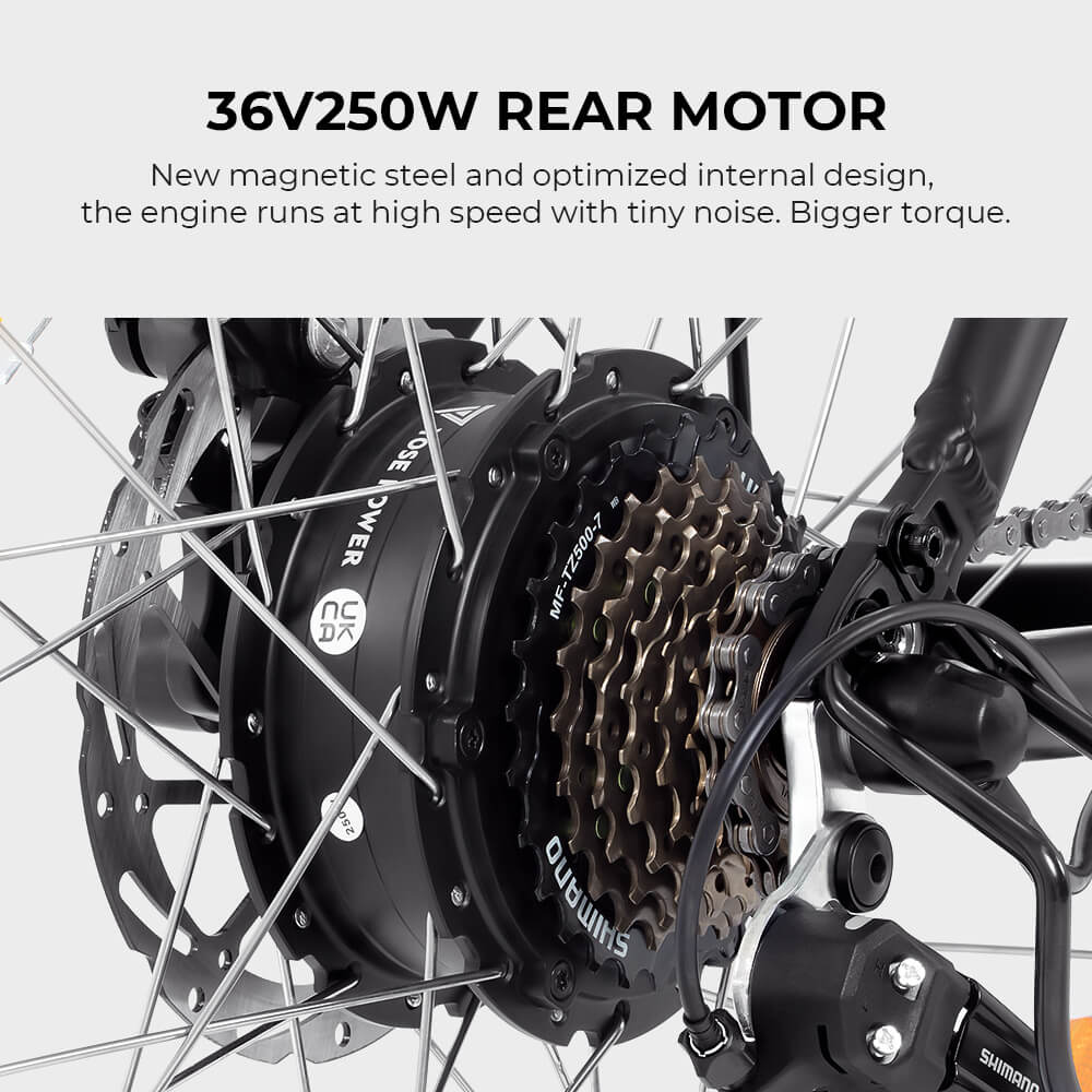 Yose Power Mountain E-Bike with Speed Pedal Sensor Summer B01 BLK