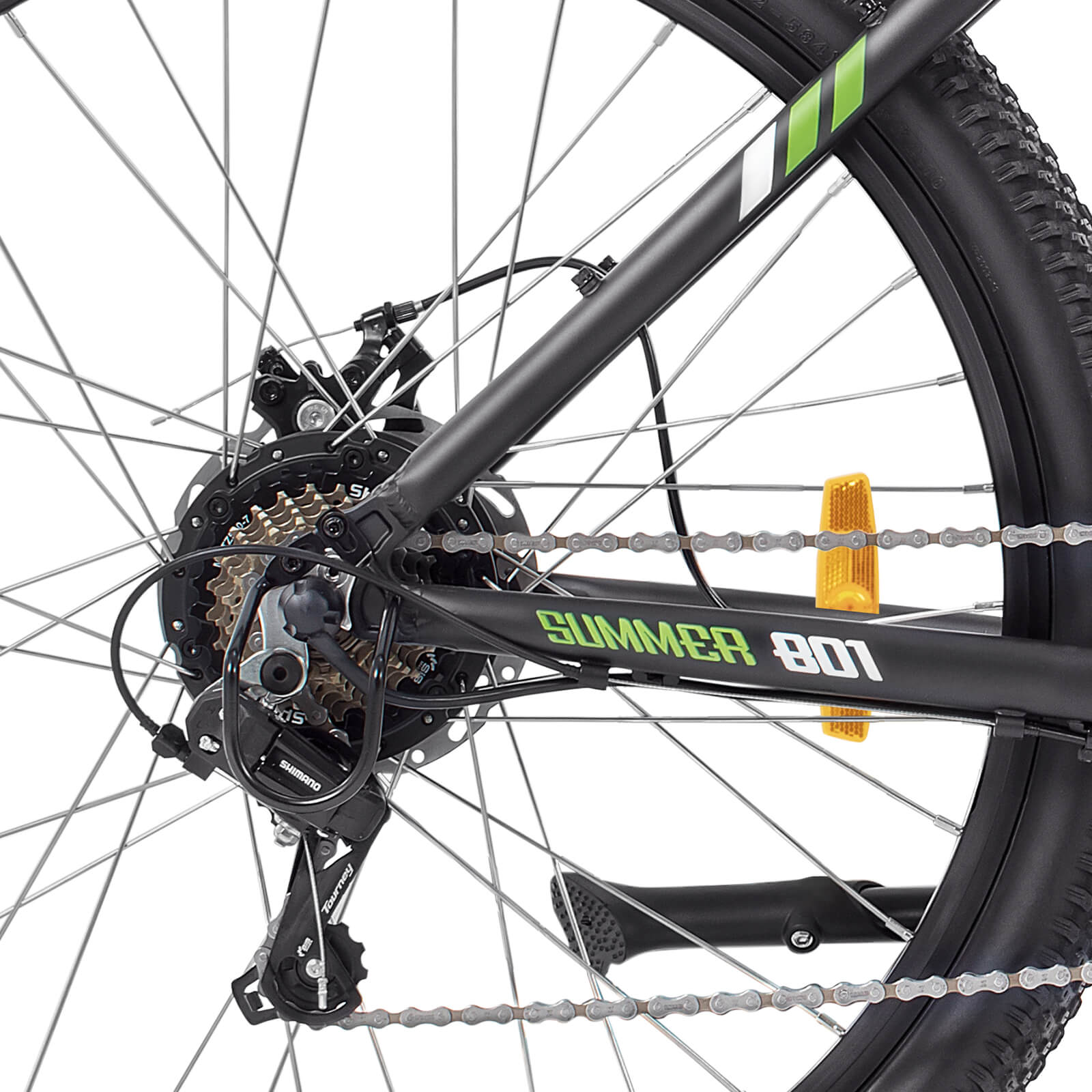 Yose Power Mountain E-Bike with Speed Pedal Sensor Summer B01 GRN