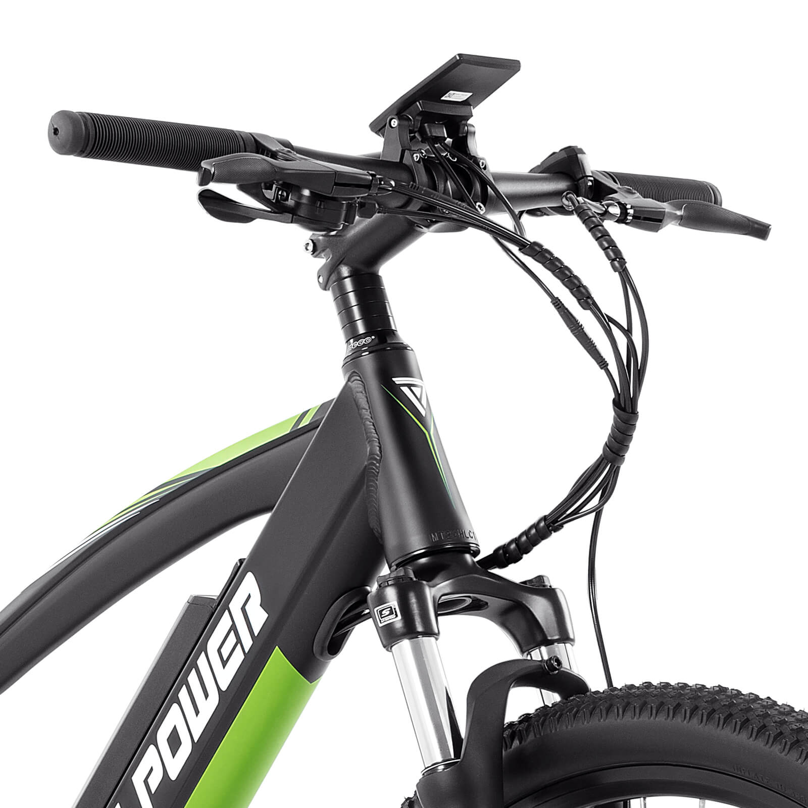 Yose Power Mountain E-Bike with Speed Pedal Sensor Summer B01 GRN