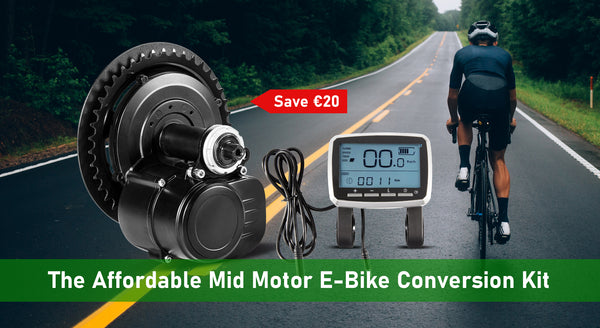 €20 Off：The Affordable Mid Motor E-Bike Conversion Kit