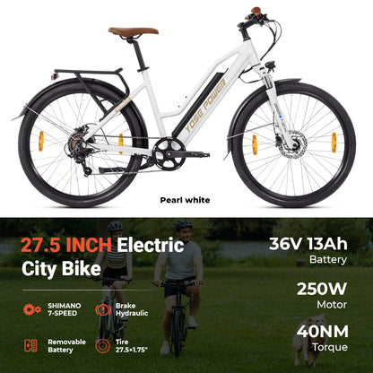 Yose Power City E-Bike with Torque Sensor Autumn A01-T