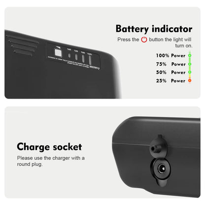 Second-Hand! 36V 10.4Ah(385Wh) Electric Bicycle Lithium-ion Battery Black for MIFA, Rehberg, Zündapp, Victoria with Ansmann System