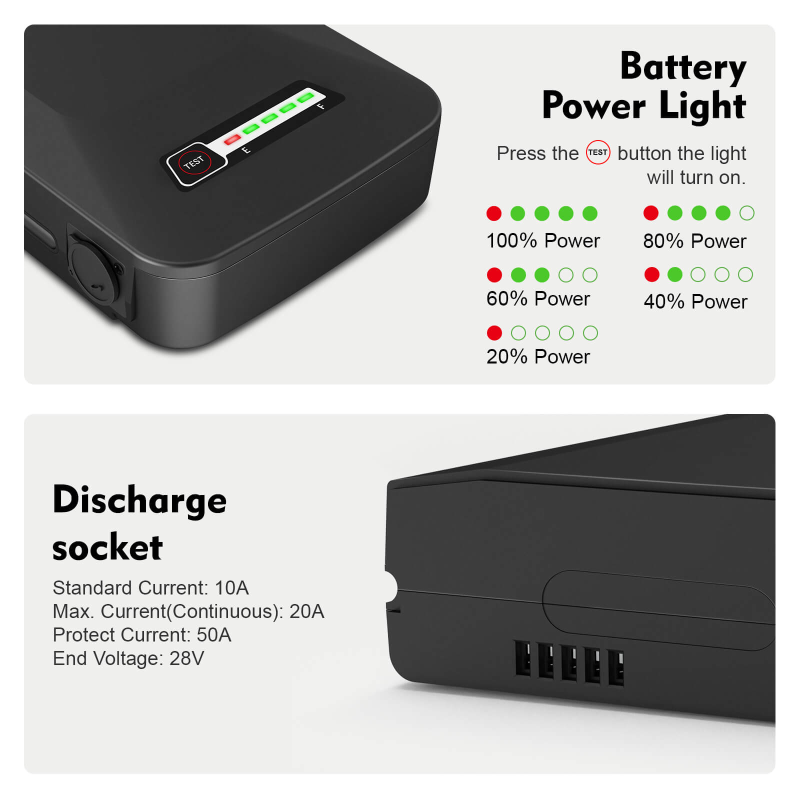 36V 10.4Ah Li-ion E-Bike Rear Battery for Prophete Samsung SDI3610E and BLAUPUNKT without Charger