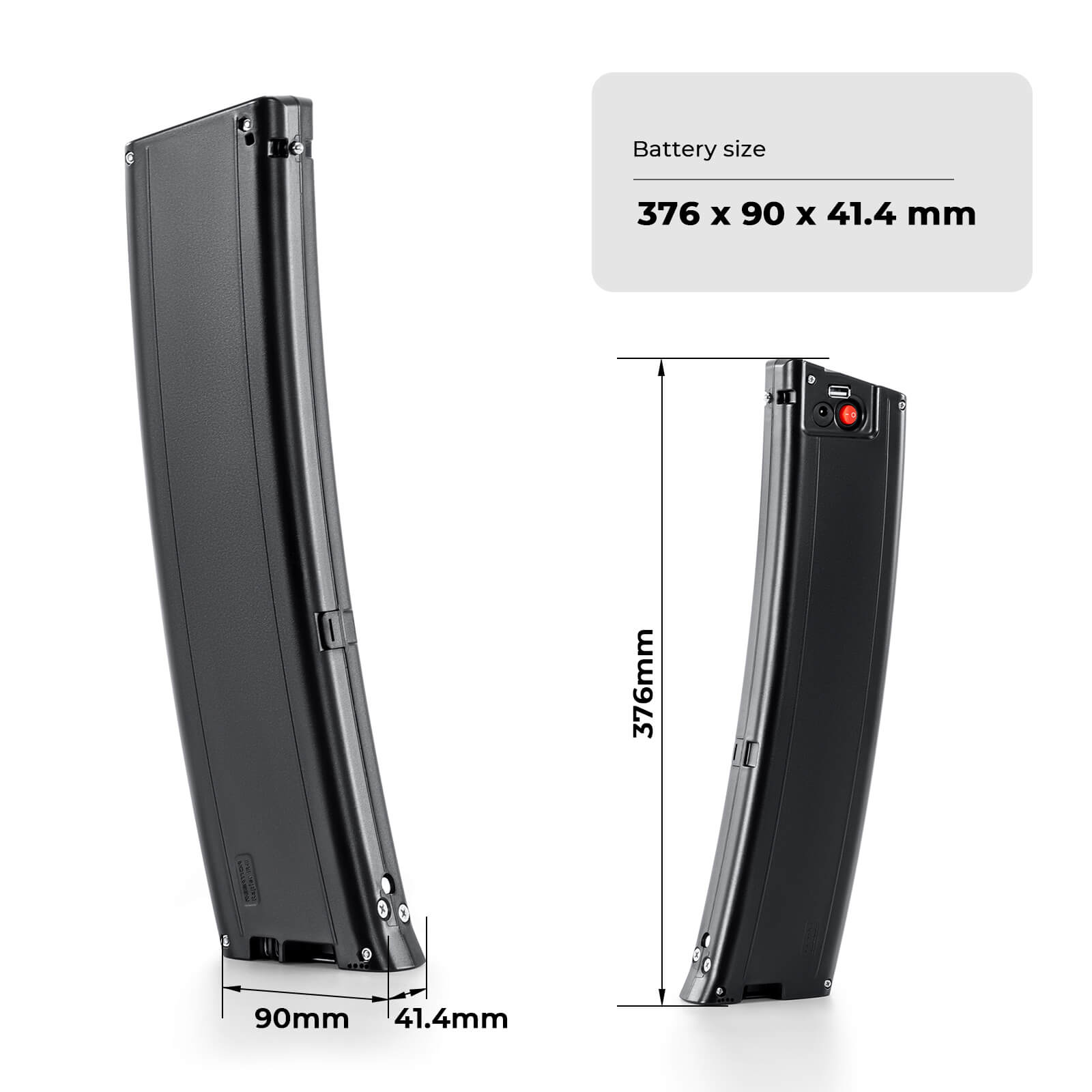 Batteria agli ioni di litio per bici elettrica da 36V 10,5Ah(388Wh) senza caricabatteria per Reention Rapier IR-III