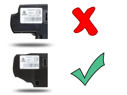 Comparison of the partial appearance of the two batteries