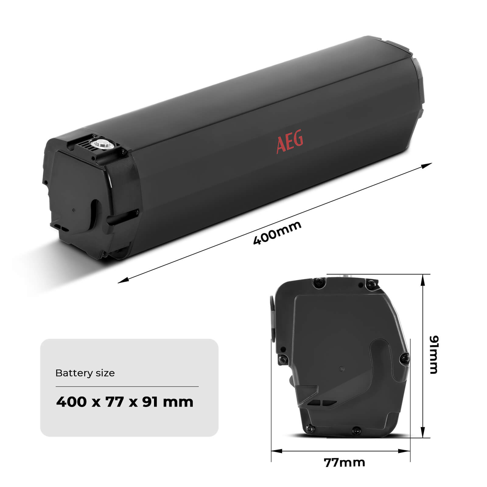 36V 13Ah(468Wh) E-Bike Li-ion Accu AGE Intube Battery ZZ361 CAN-Bus without charger for Prophete E-Bikes