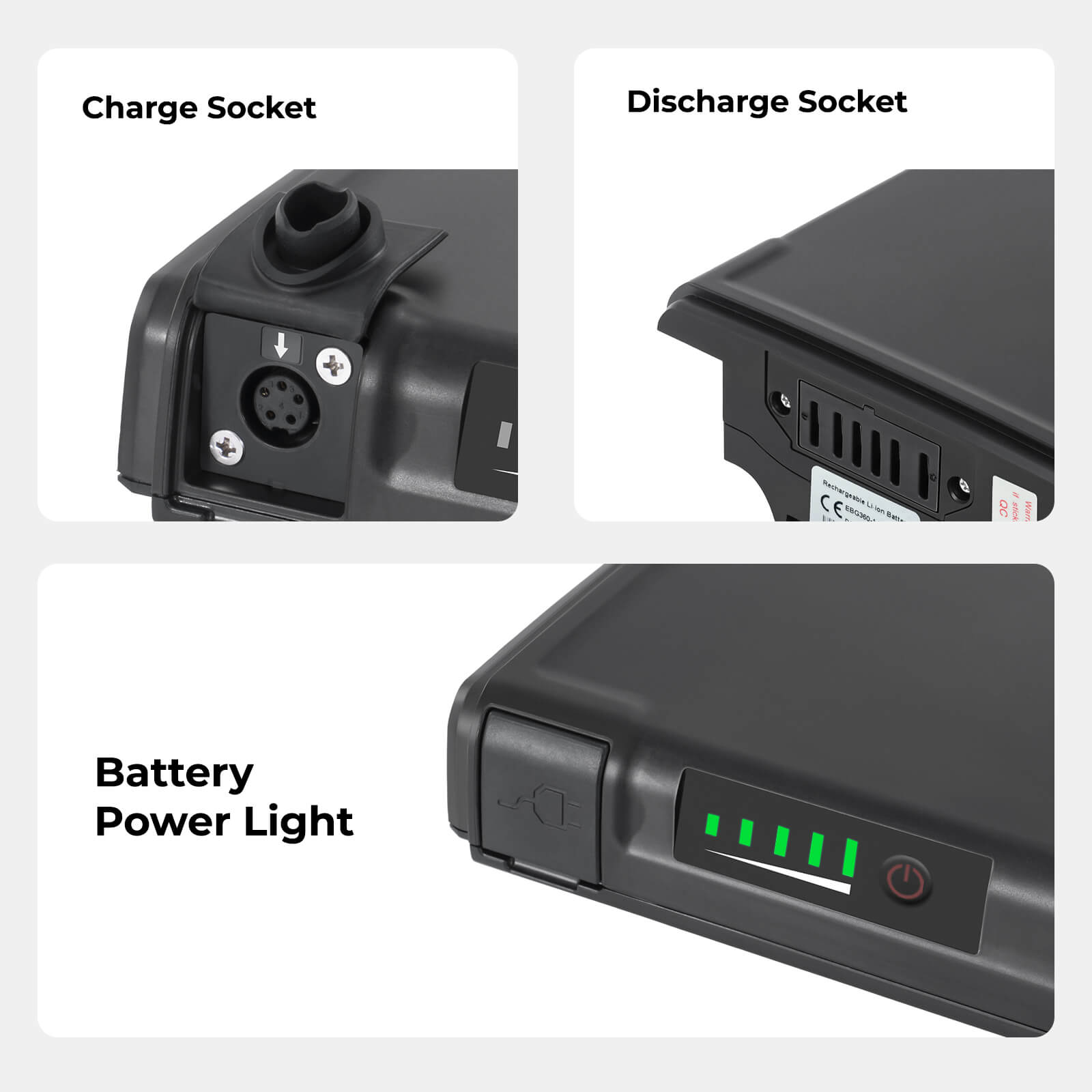 36V 14Ah(504Wh) rear rack Battery Sparta E-500(SP-01) for E-Bike Sparta, Batavus without Charger