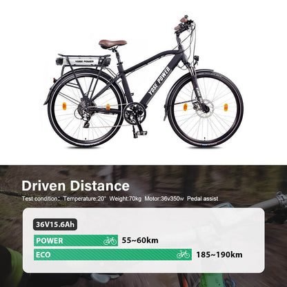 Feu arrière de batterie Li-ion 36V 13Ah/14,5Ah/15,6Ah/17,4Ah, 48V 10,4Ah E-Bike avec/sans porte-bagages arrière pour vélo 26 "-28" avec frein en V et frein à disque