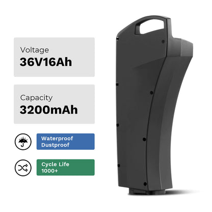 Batterie Li-ion 36V 16Ah(576Wh) pour vélo électrique AEG Sideclick ZZ234 CAN-Bus, sans chargeur, compatible avec les vélos électriques Prophete.