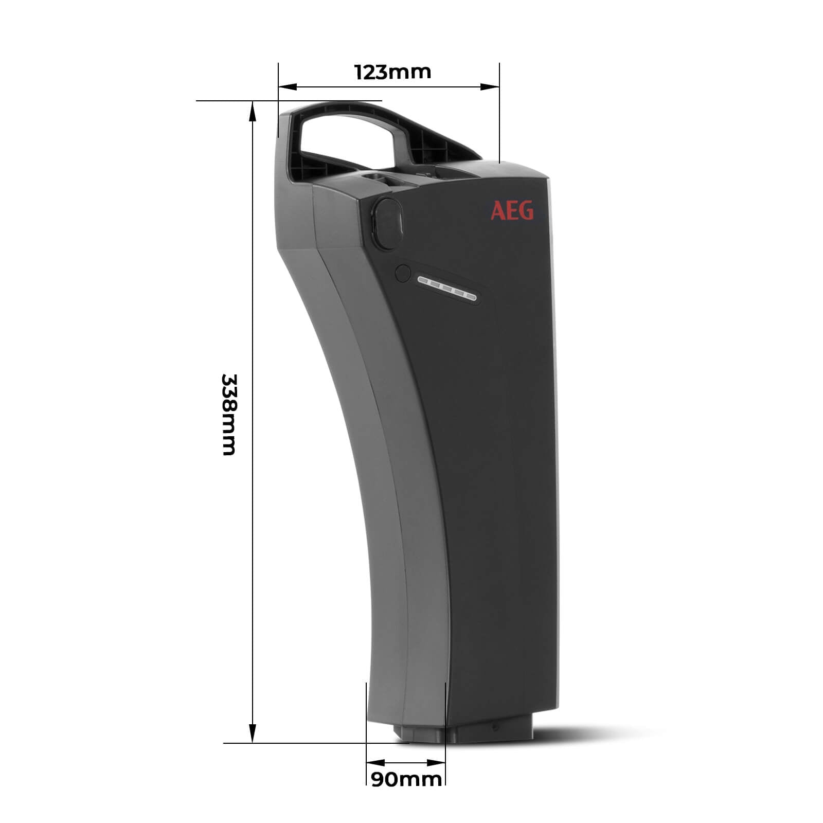 36V 16Ah(576Wh) E-Bike Li-ion Akku Ersatzakku AEG Sideclick ZZ234 CAN-Bus ohne Ladegerät für Prophete E-Bikes