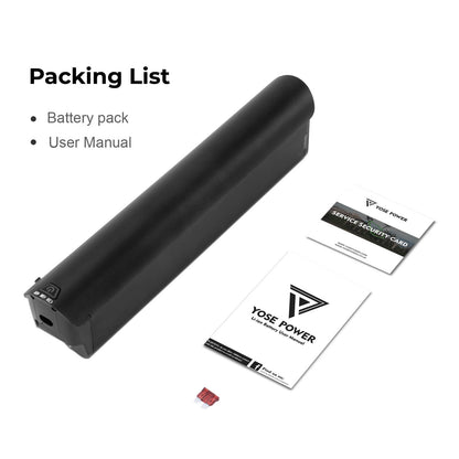 36V 16Ah(576Wh) Li-ion E-Bike Accu Intube Battery for HillMiles Bike Battery, Jasion EB5 Roamer/Touroll J1 ST Trekk/Samebike RS-A01 Pro-T Urban