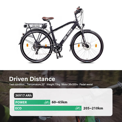 36V 13Ah/14.5Ah/15.6Ah/17.4Ah, 48V 10.4Ah E-Bike Li-ion Battery Taillight with/without Rear Carrier for 26"-28" Bike with V-Brake and Disc Brake