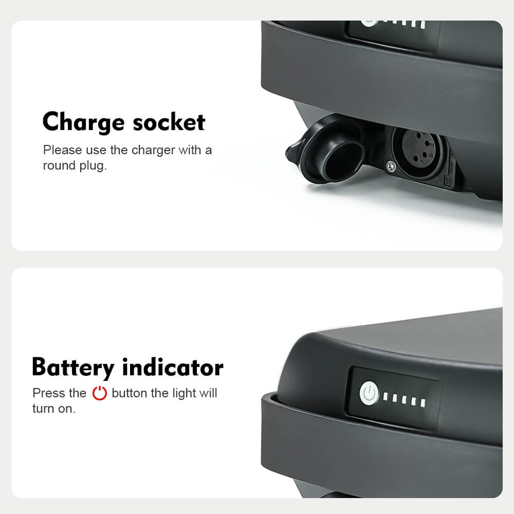 Battery Charge Port and Power Indicator