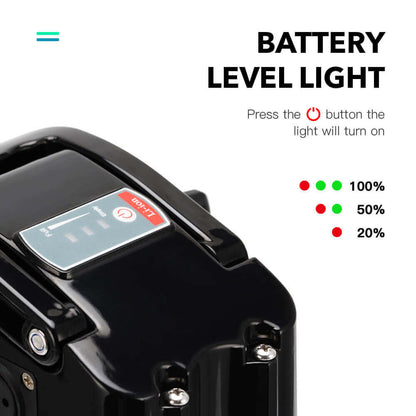 Second-Hand! 36V 10.4Ah E-Bike Seat Tube Battery without Charger SilverFish for MiFa, Rex, Prophete, Aldi, Avocet, Viking, Byocycles, Phylion/XH370-10J, Zhenlong/ZL1010-F