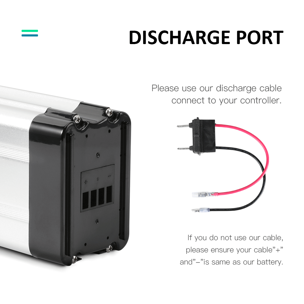 Second-Hand! 36V 10.4Ah E-Bike Seat Tube Battery without Charger SilverFish for MiFa, Rex, Prophete, Aldi, Avocet, Viking, Byocycles, Phylion/XH370-10J, Zhenlong/ZL1010-F