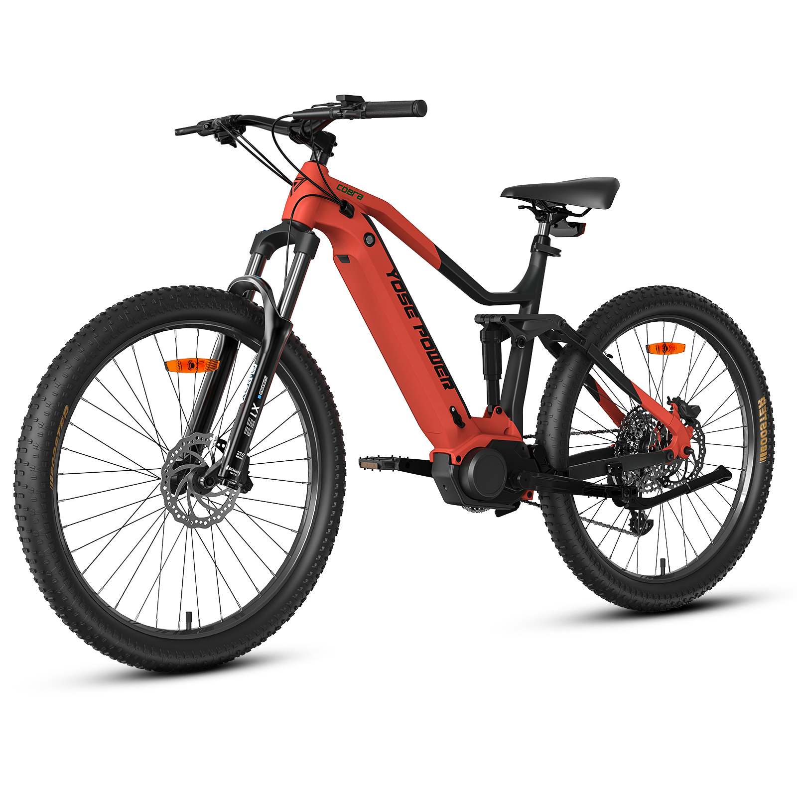 Vélo électrique tout-terrain Yose Power à suspension intégrale avec moteur central Ananda Cobra2.0 de 100 N.m