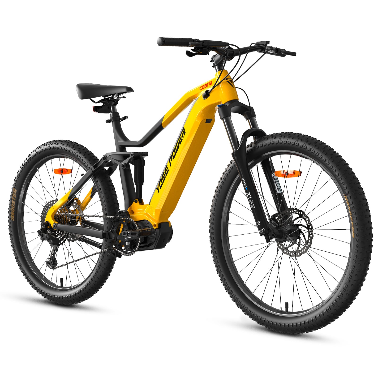 Vélo électrique tout-terrain Yose Power à suspension intégrale avec moteur central Ananda Cobra2.0 de 100 N.m