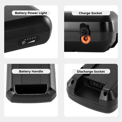 Details of various parts of the battery