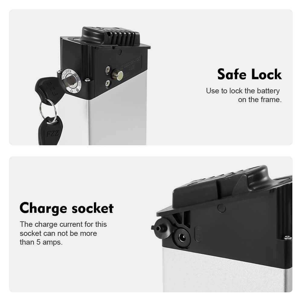 48V 11.6Ah Folding E-Bike Battery  InFrame Li-ion Accu DCH006 without Charger for FIIDO M1 Pro / BEZIOR XF200 / Samebike Battery