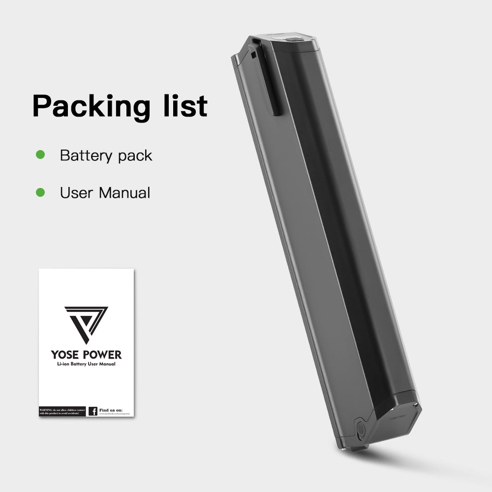 Battery packing list: battery pack and user manual