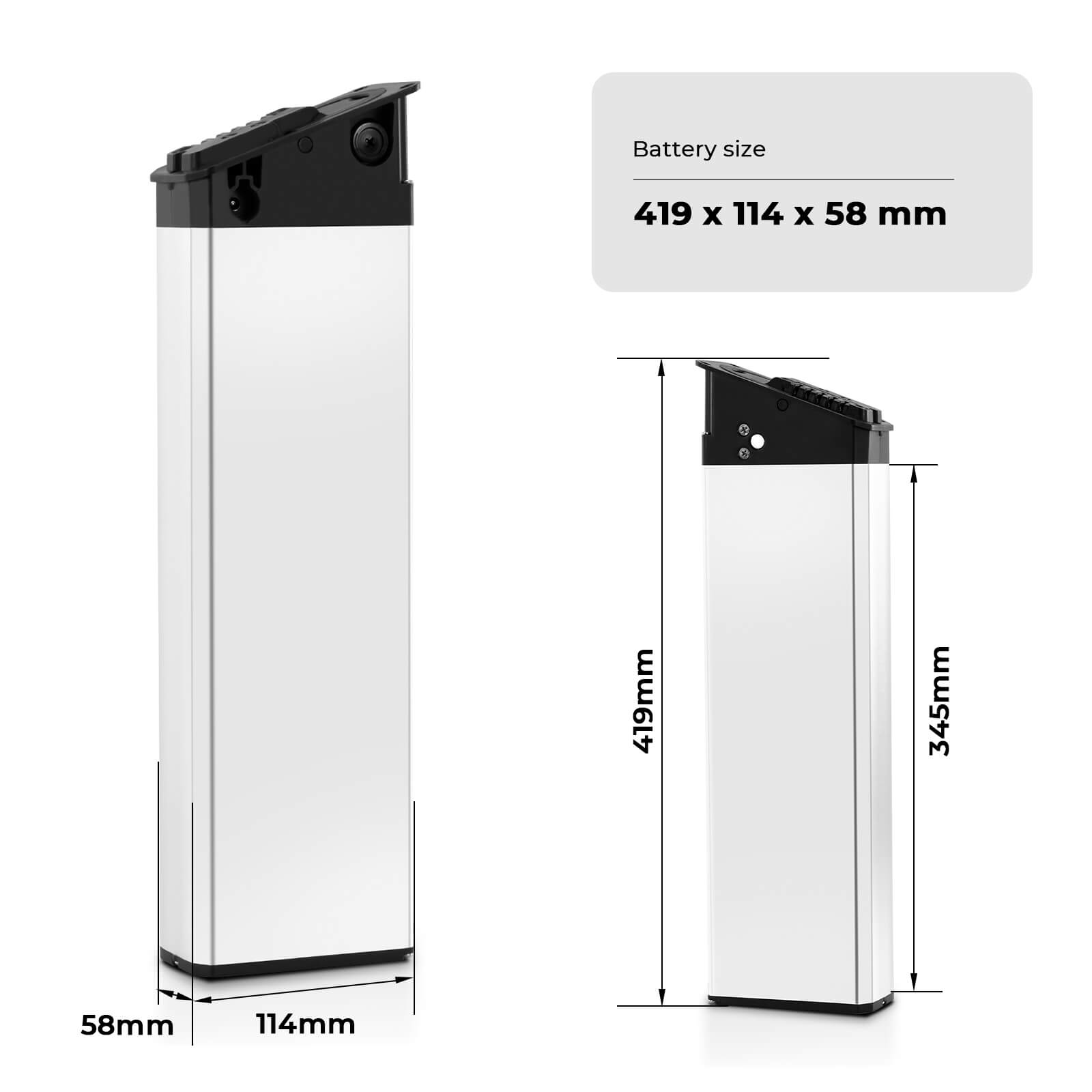 Batteria agli ioni di litio per bici elettrica da 48V 14,5Ah(697Wh) senza caricabatterie per Mate X, Engwe pro 2/EP-2 pro/Engine X