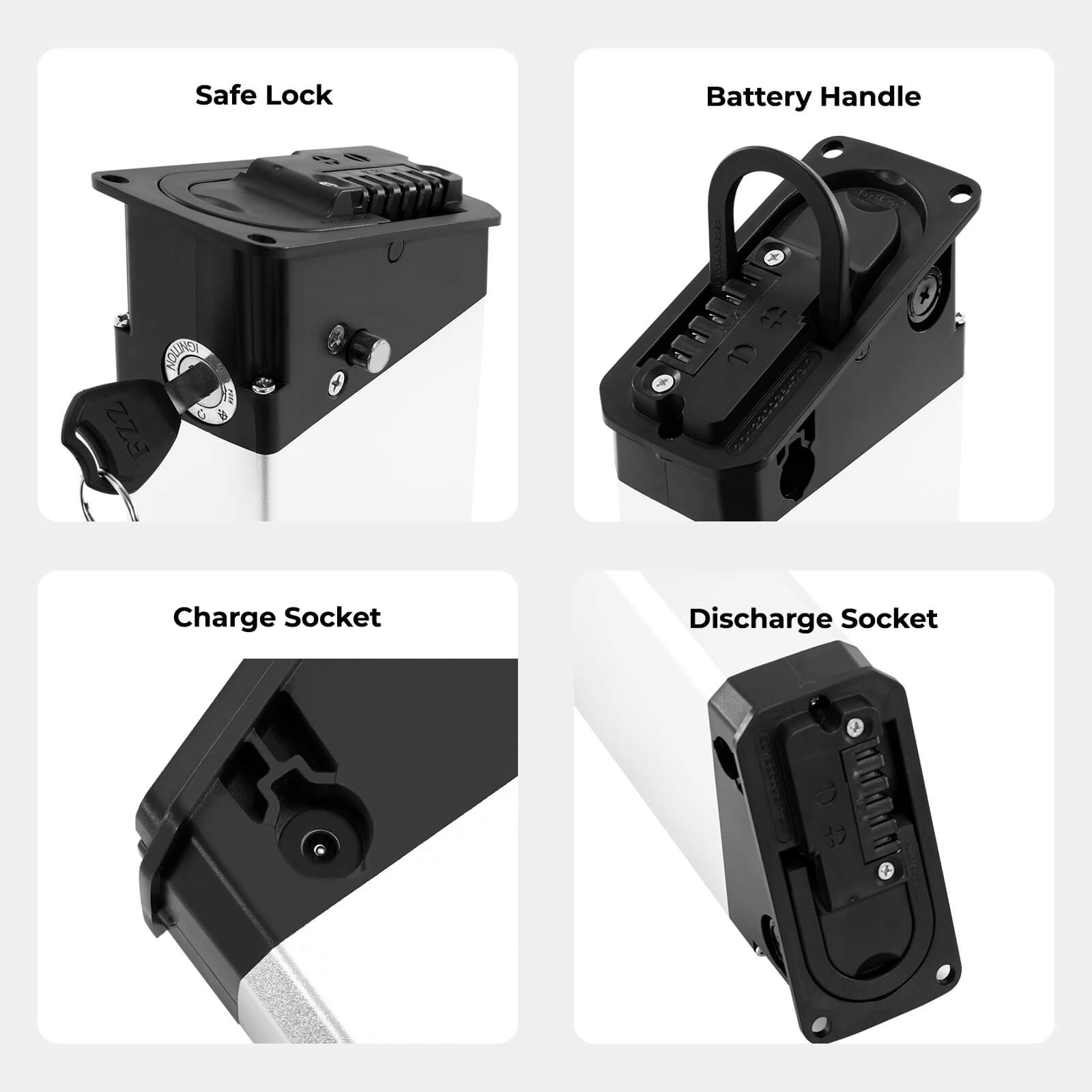 Batteria agli ioni di litio per bici elettrica da 48V 14,5Ah(697Wh) senza caricabatterie per Mate X, Engwe pro 2/EP-2 pro/Engine X