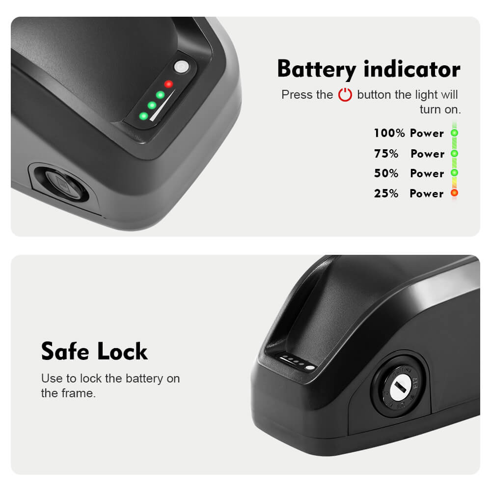 Baterías de iones de litio para bicicletas eléctricas de 48 V y 14 Ah sin cargador Reemplazo de batería para modelos RAD POWER