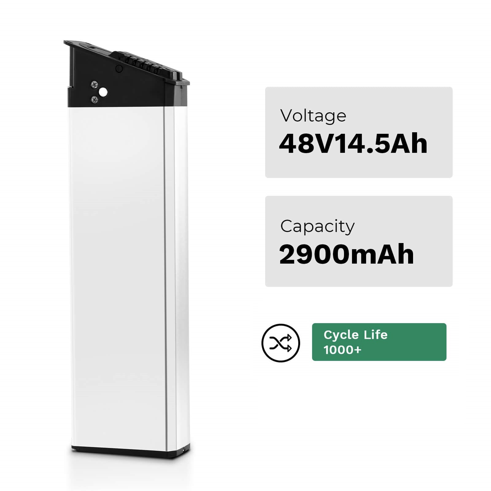Batteria agli ioni di litio per bici elettrica da 48V 14,5Ah(697Wh) senza caricabatterie per Mate X, Engwe pro 2/EP-2 pro/Engine X