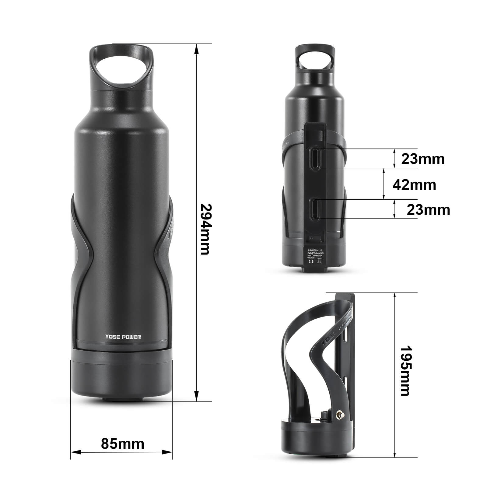 E-Bike Conversion Kit 36V 250W 28" Rear Cassette Motor Kit with 36V 7Ah Bottle Battery Samung Cell and Integrated Torque PAS Sensor Model A3