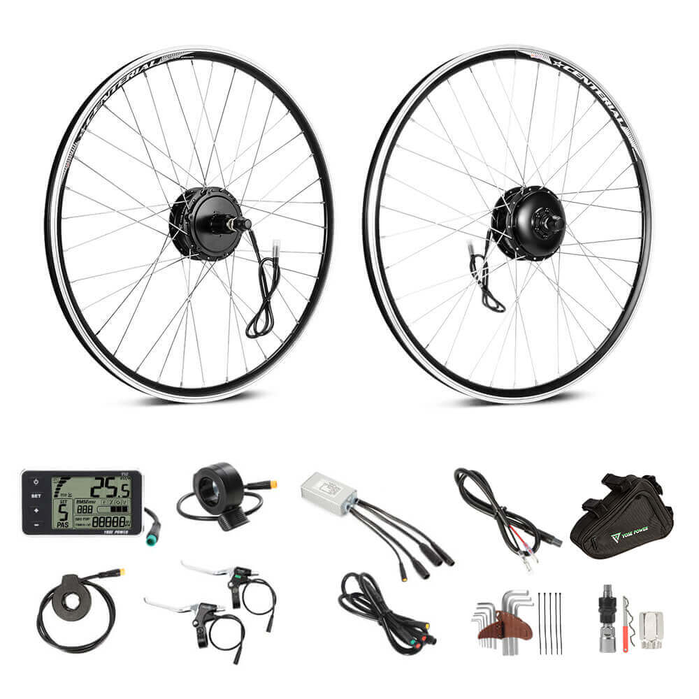 E-Bike Conversion Kit 36V 350W 26" Rear Cassette Motor Bicycle Hub Motor Conversion Kit