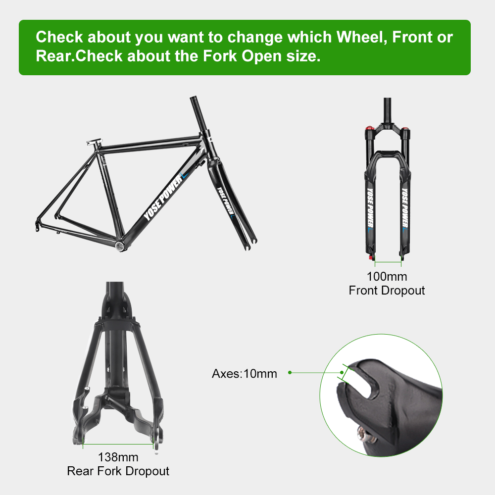 Second-Hand! E-Bike Conversion Kit 36V 350W 26" Rear Motor Kit for Cassette with 36V 13Ah Battery and Charger