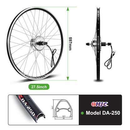 E-Bike Conversion Kit 36V 350W 27.5" Rear Cassette Motor Bicycle Hub Motor Conversion Kit