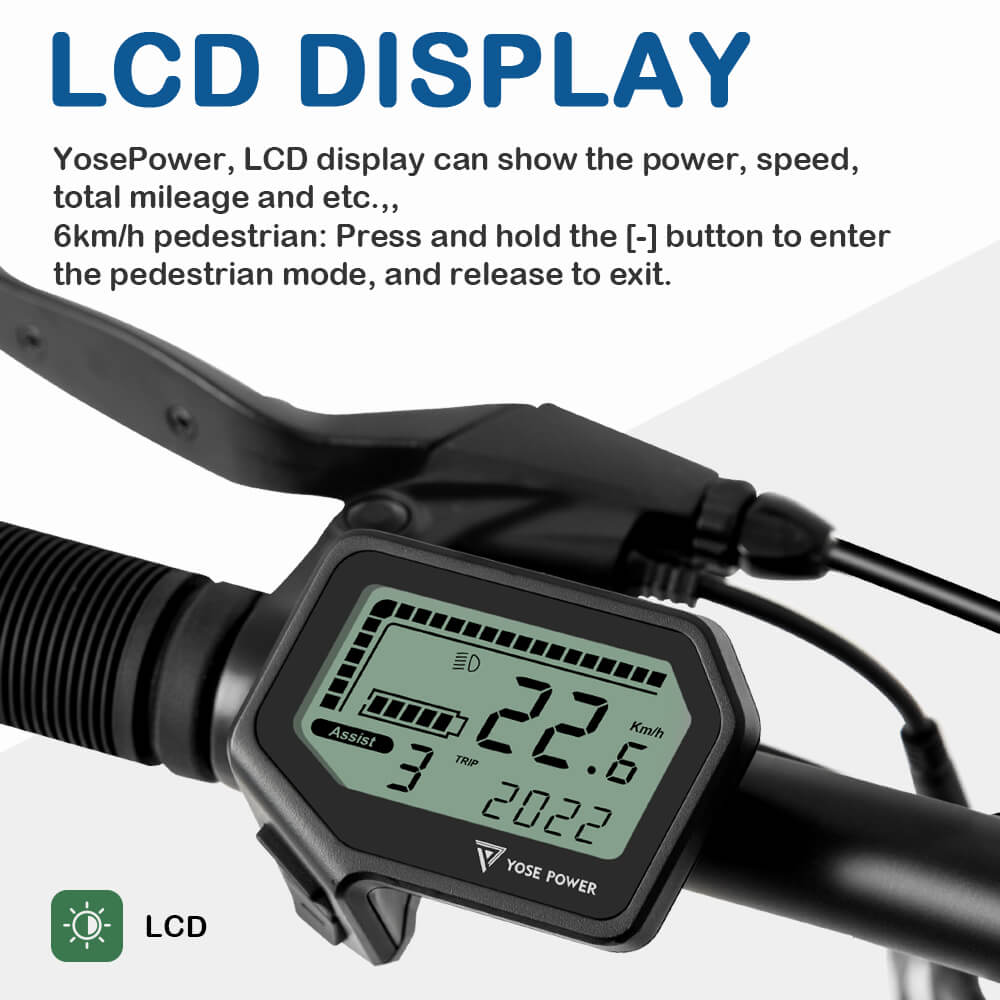 Folding E-Bike LCD display