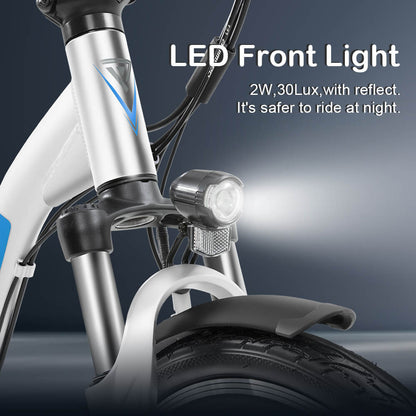 Folding-E-Bike, LED front light