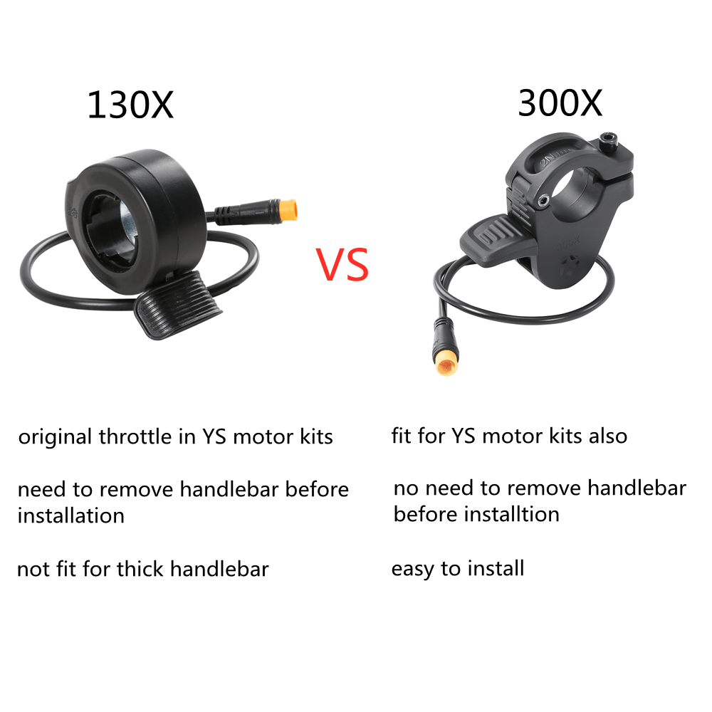 Comparison of two Thumb Throttles