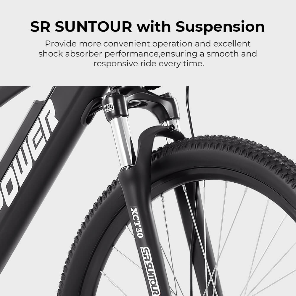 Yose Power Mountain E-Bike with Speed Pedal Sensor Summer B01 BLK
