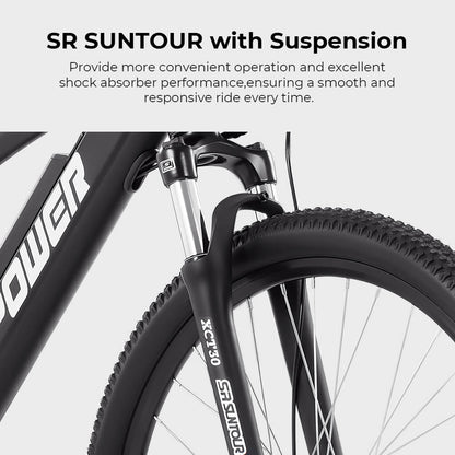 Yose Power Mountain E-Bike with Speed Pedal Sensor Summer B01 BLK