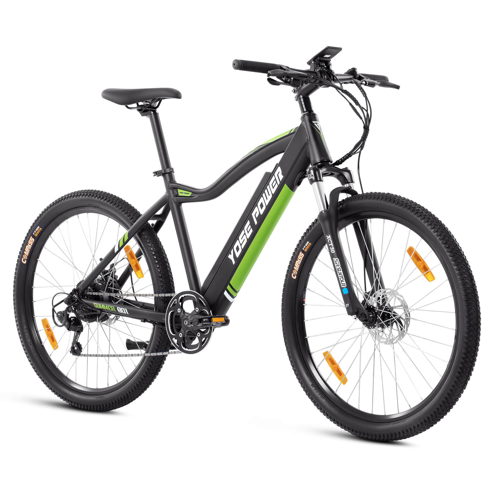 Yose Power Mountain E-Bike with Speed Pedal Sensor Summer B01 GRN