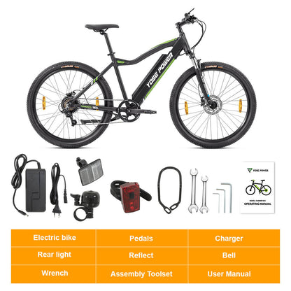 Vélo électrique Yose Power Mountain avec capteur de couple Summer B01-T GRN